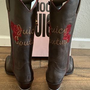 Juicy Couture Embroidered Leather “Austin” Boots